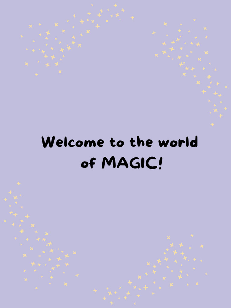 Welcome to the World of MAGIC!.PDF | PDF