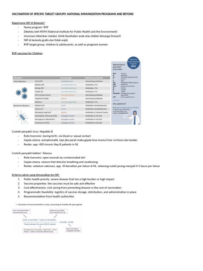 Netherlands National Immunization Program Overview | PDF