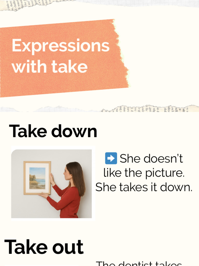 Expressions With Take Unit 3 | PDF