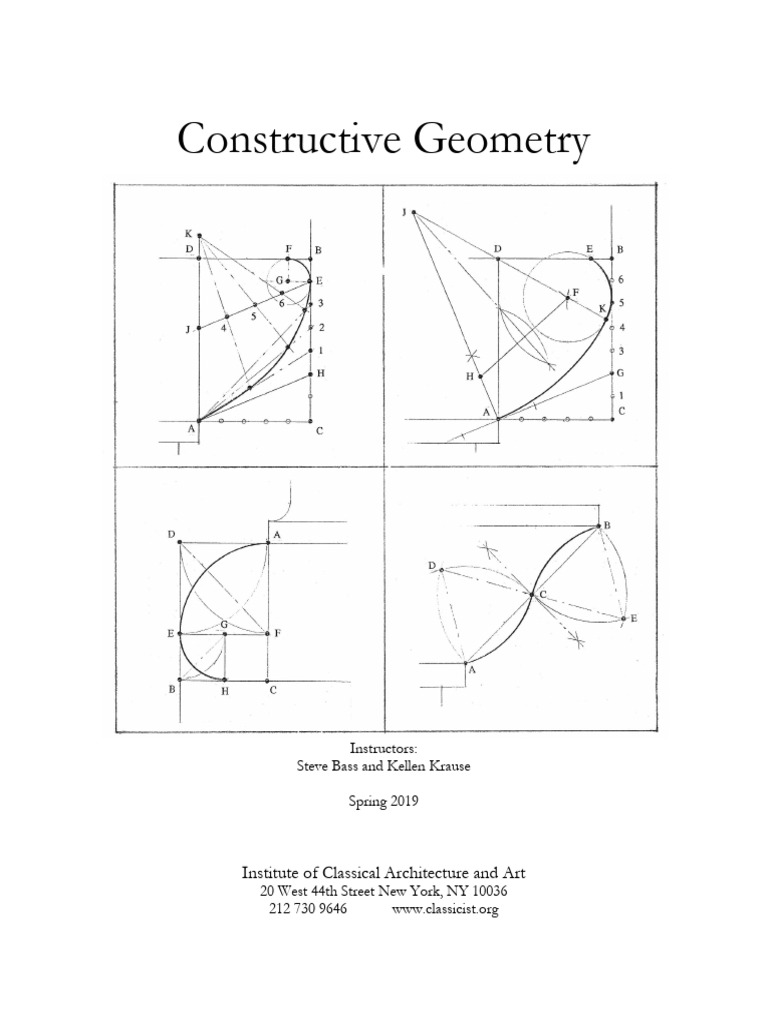 Constructive Geometry Techniques Guide | PDF | Circle | Angle