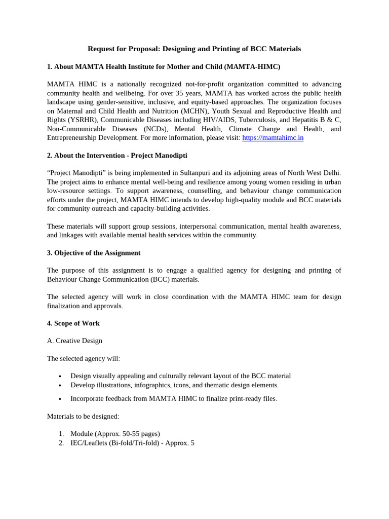 RFP Documents | PDF
