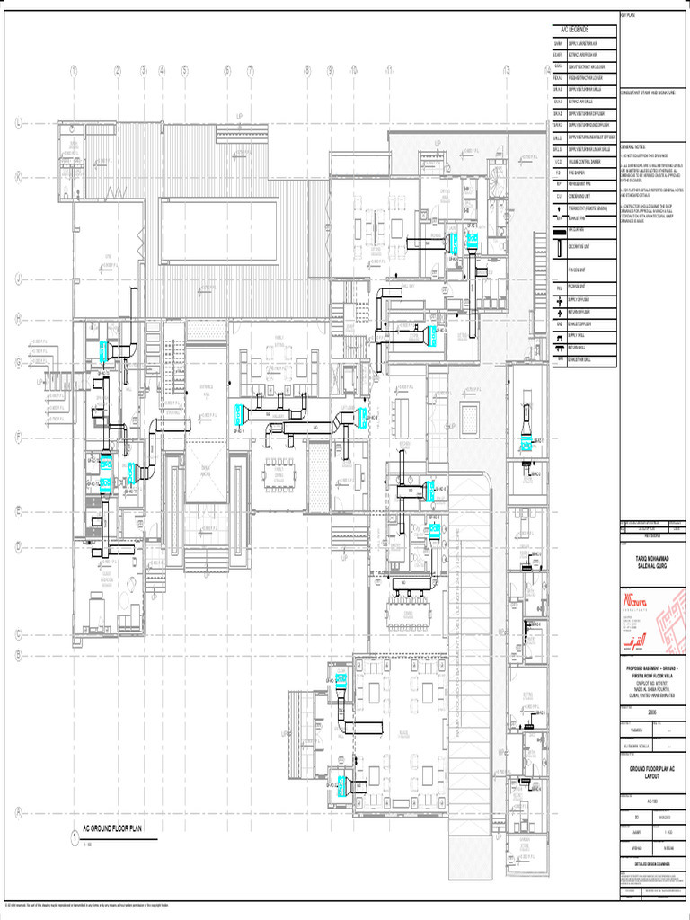 Ground Floor AC Layout Plan | PDF | Mechanical Engineering ...