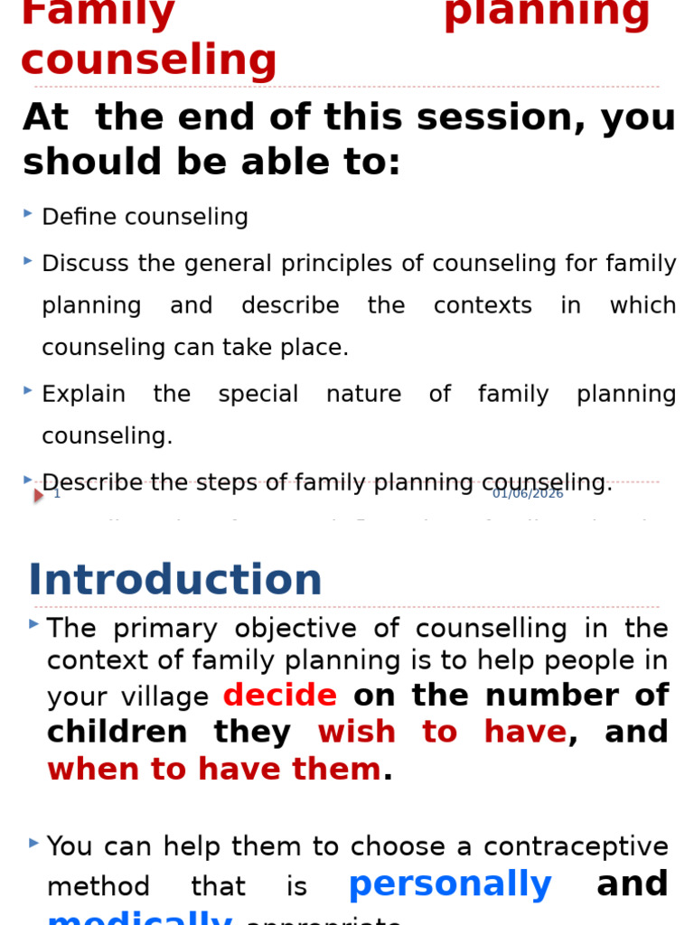 Family Planning Counseling Guide | PDF