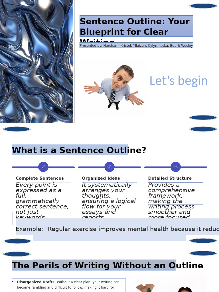 Sentence Outline Your Blueprint For Clear Writing | PDF | Thought ...