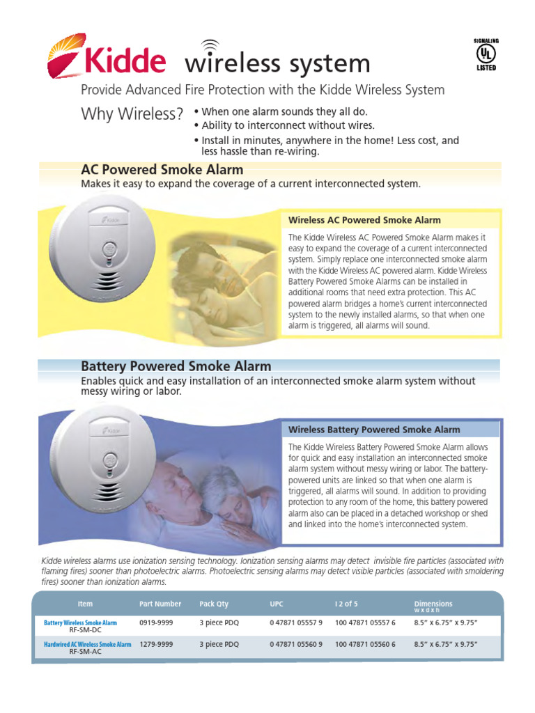 Kidde Wireless Smoke Alarm System Guide | PDF | Equipment | Electronics