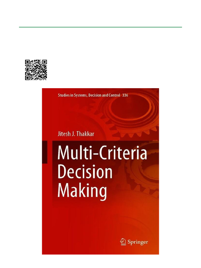 Multi-Criteria Decision Making Techniques | PDF | Statistics | Analysis