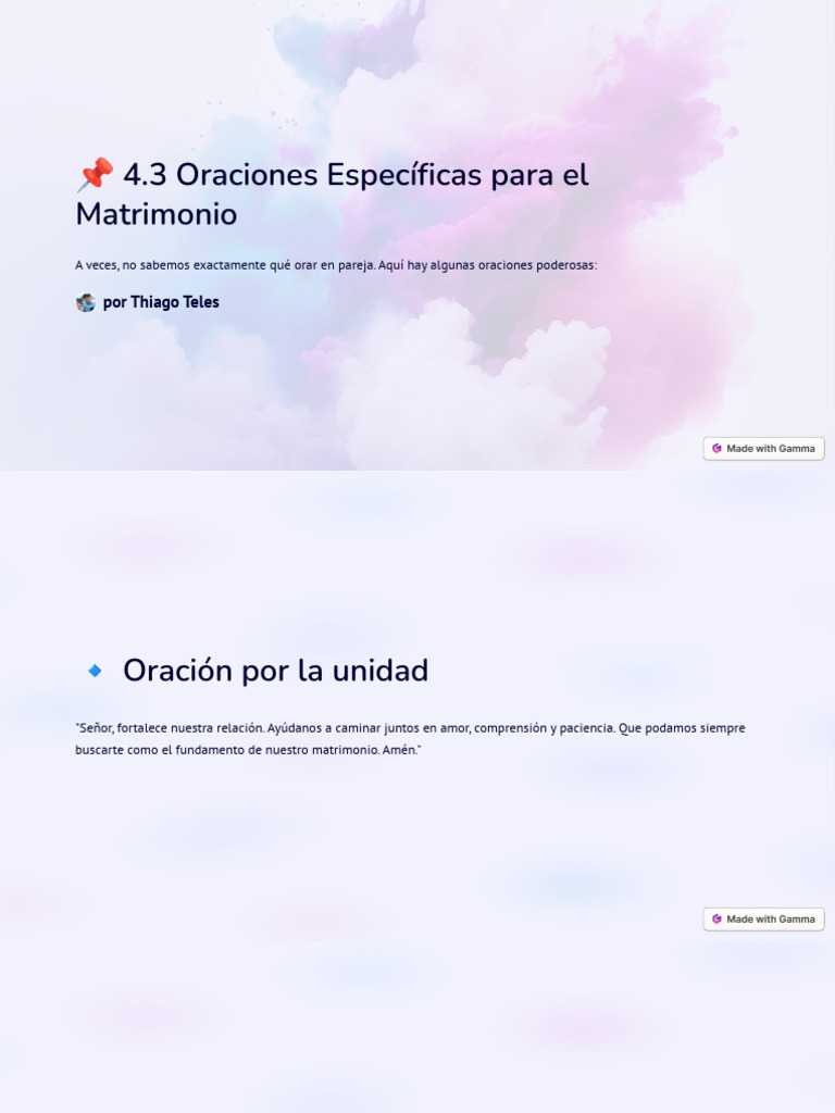 43 Oraciones Especificas para El Matrimonio | PDF | Oración | Amor