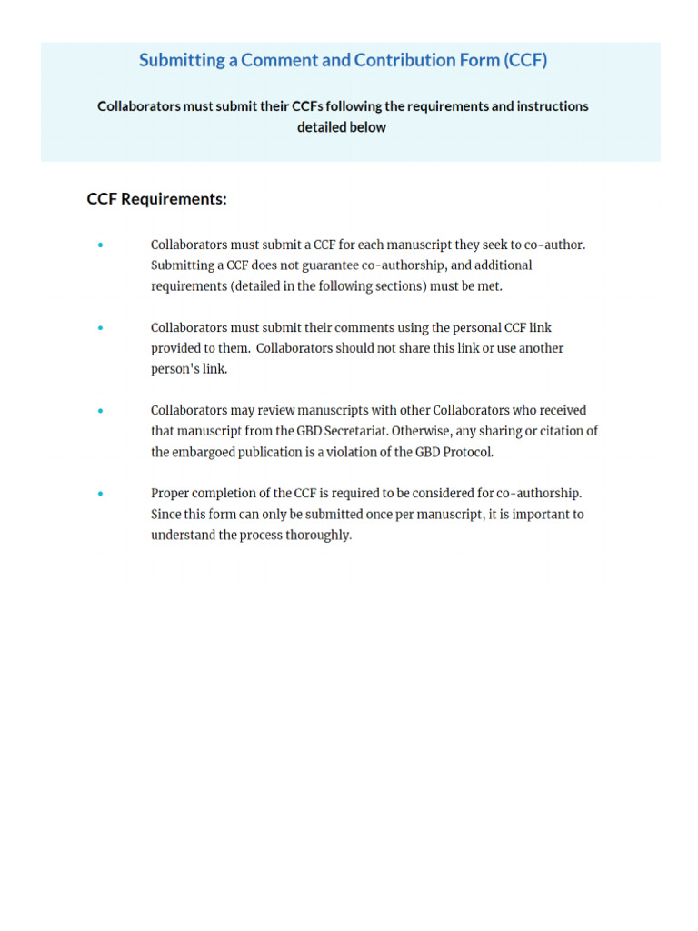Submitting Comment and Contribution Forms | PDF