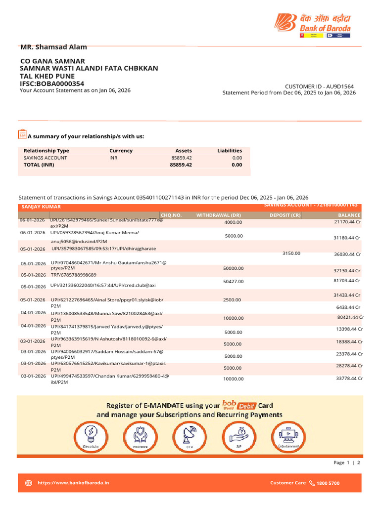 Account Statement | PDF | Financial Services | Banking