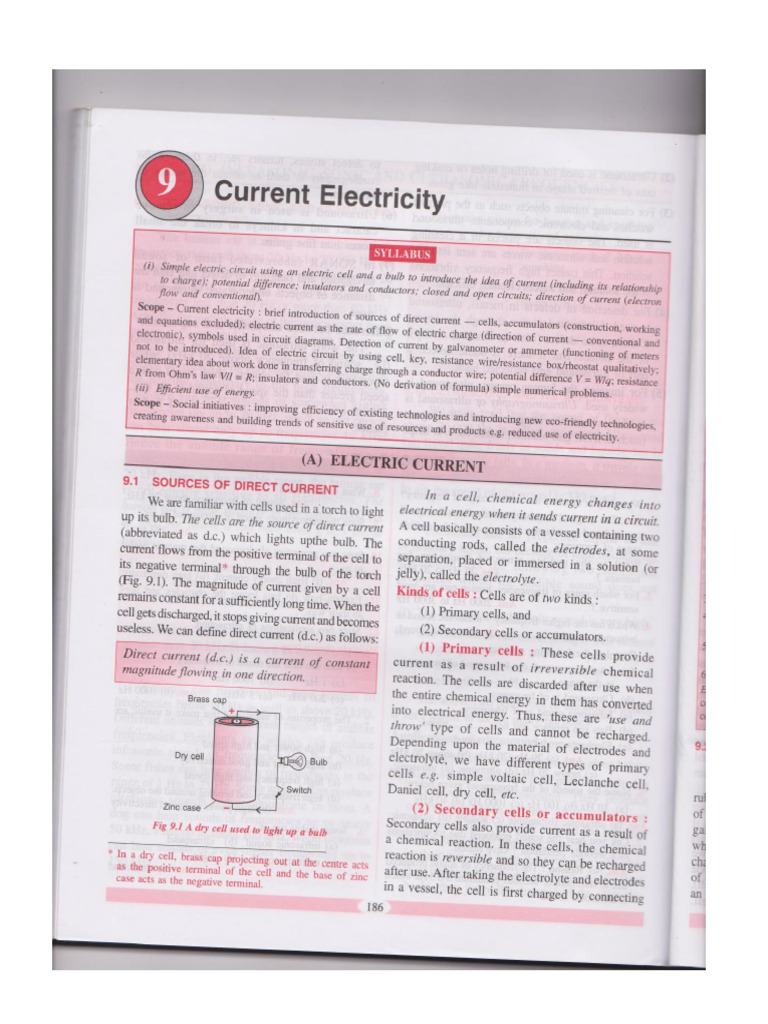 Electricity Class VIII | PDF