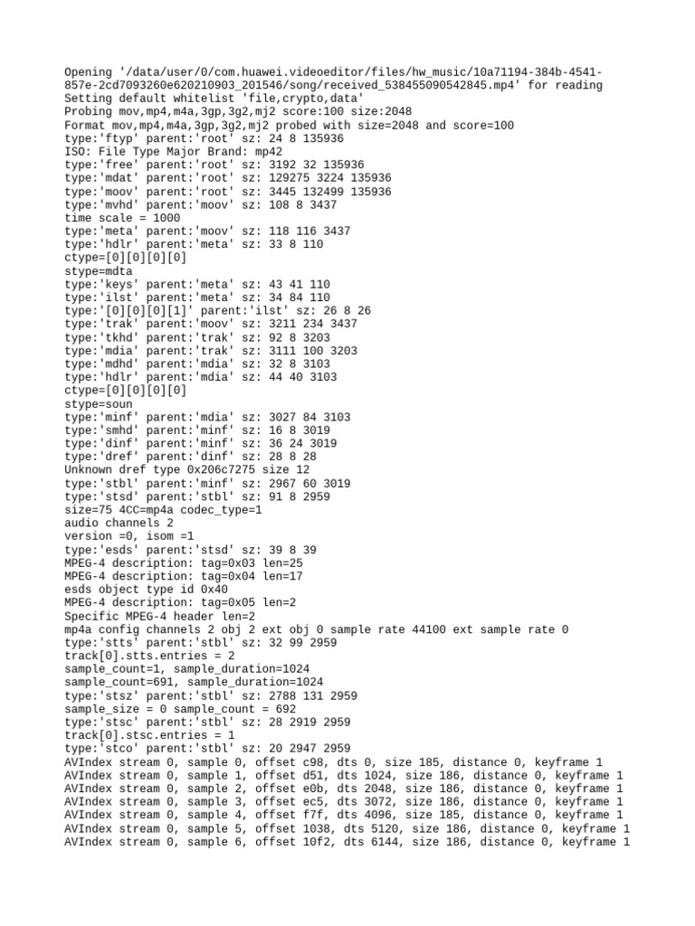 Av Log | PDF | Audio Engineering | Video