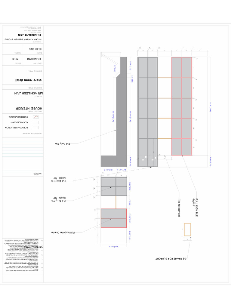 Mr Akhilesh Jain Ji Store Room Dimensions | PDF