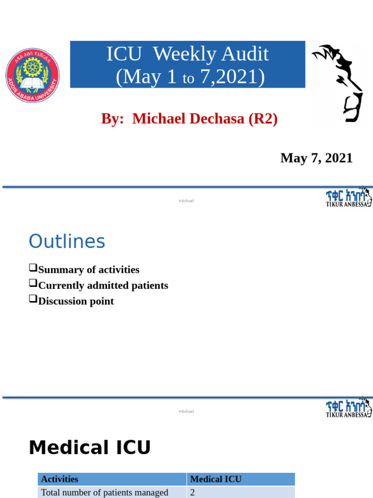 ICU Weekly Audit Report: May 1-7, 2021 | PDF | Clinical Medicine ...