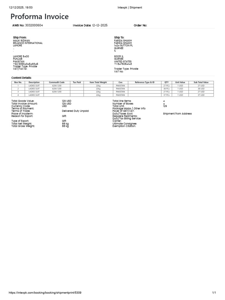 3032000604 | PDF | Value Added Tax | Invoice