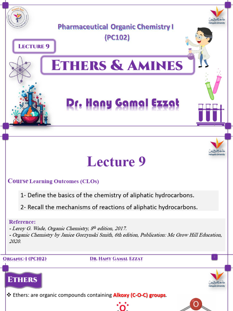 Ethers and Amines: Chemistry Overview | PDF | Ether | Amine