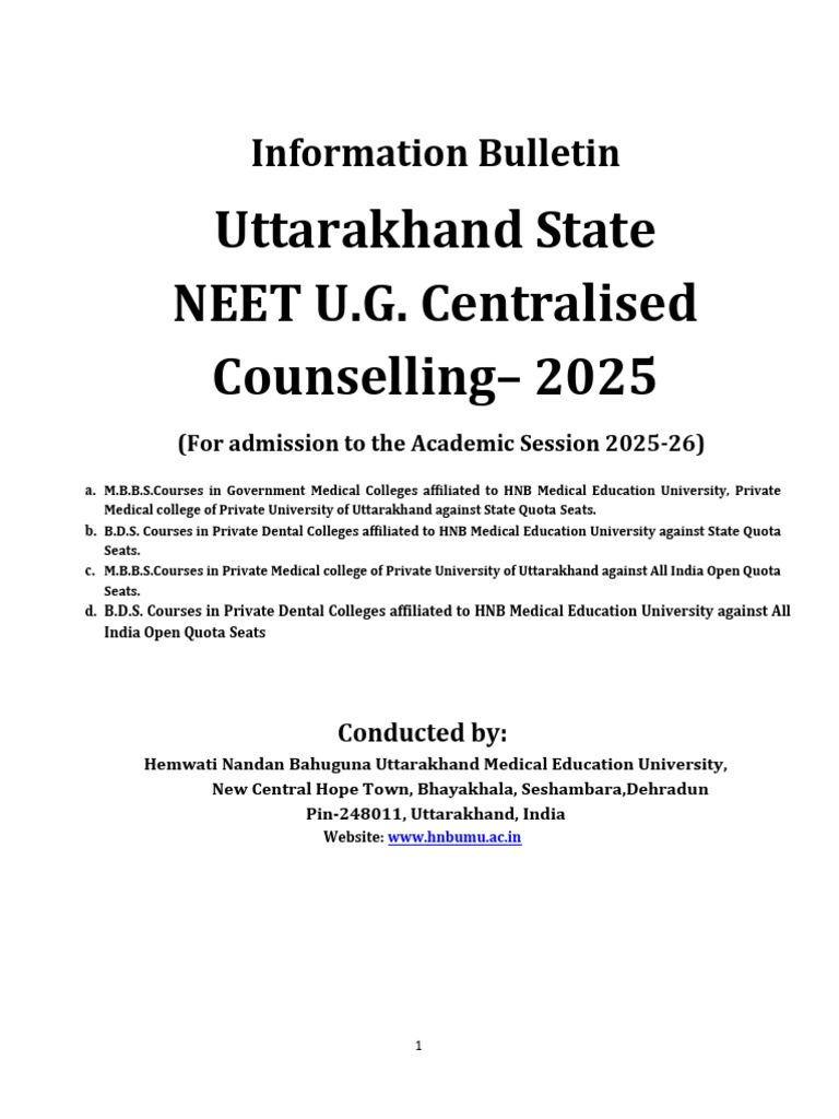 Information Bulletin New | PDF