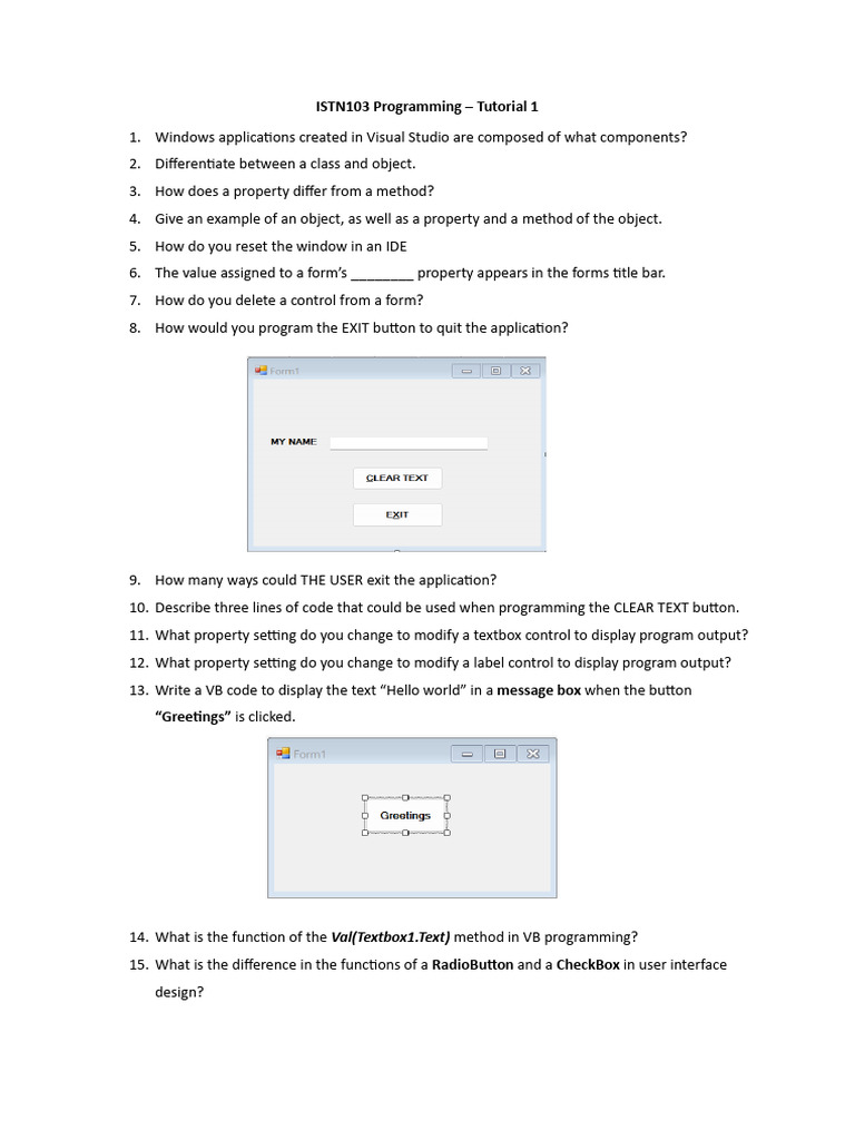 VB Programming Tutorial: Key Concepts | PDF