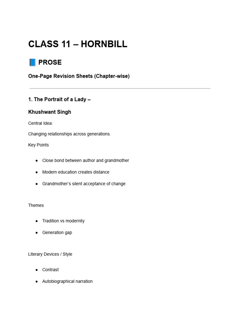 Revision Notes Class 11th | PDF