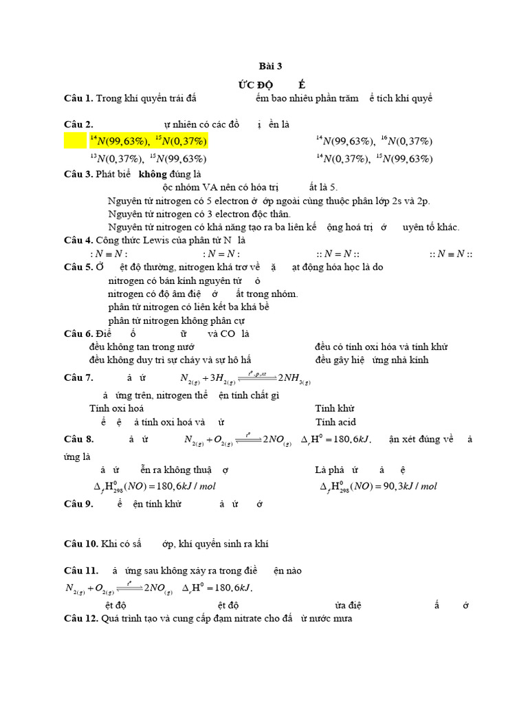 BT Bài 3 | PDF
