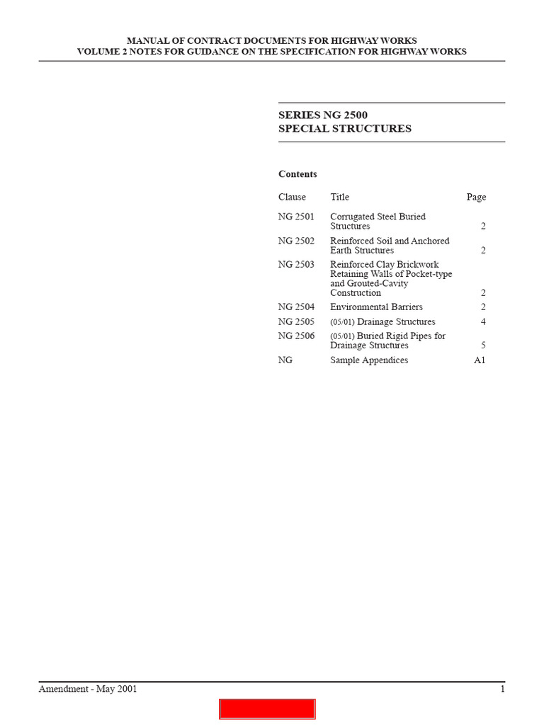 Highway Works Special Structures Guide | PDF | Pipe (Fluid Conveyance ...