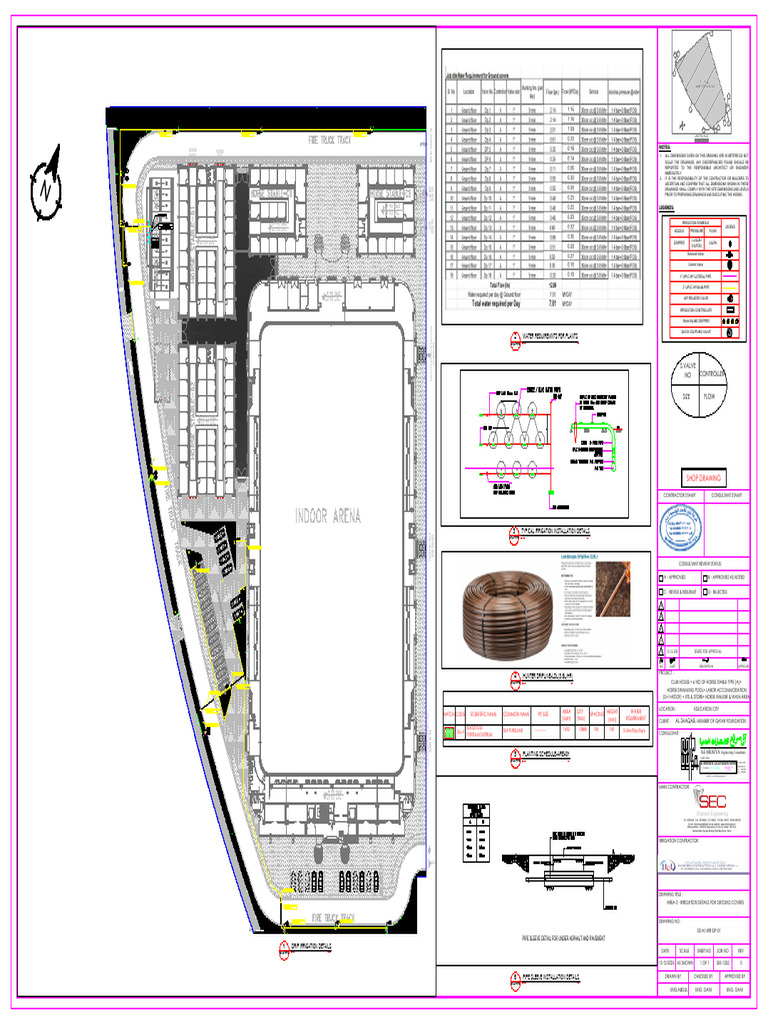 Irrigation and Site Plan Details | PDF | Civil Engineering | Gases