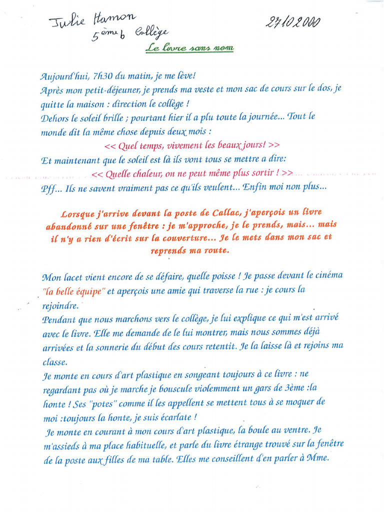 Le Livre Sans Nom 1 | PDF