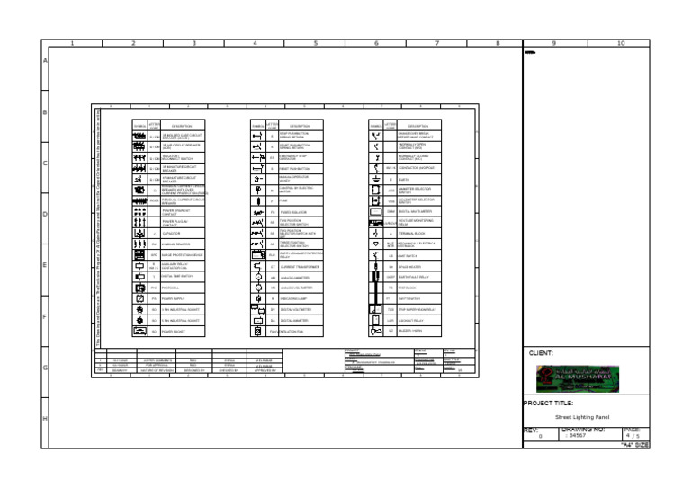 Street Lighting Panel Legend Guide | PDF | Switch | Electronics