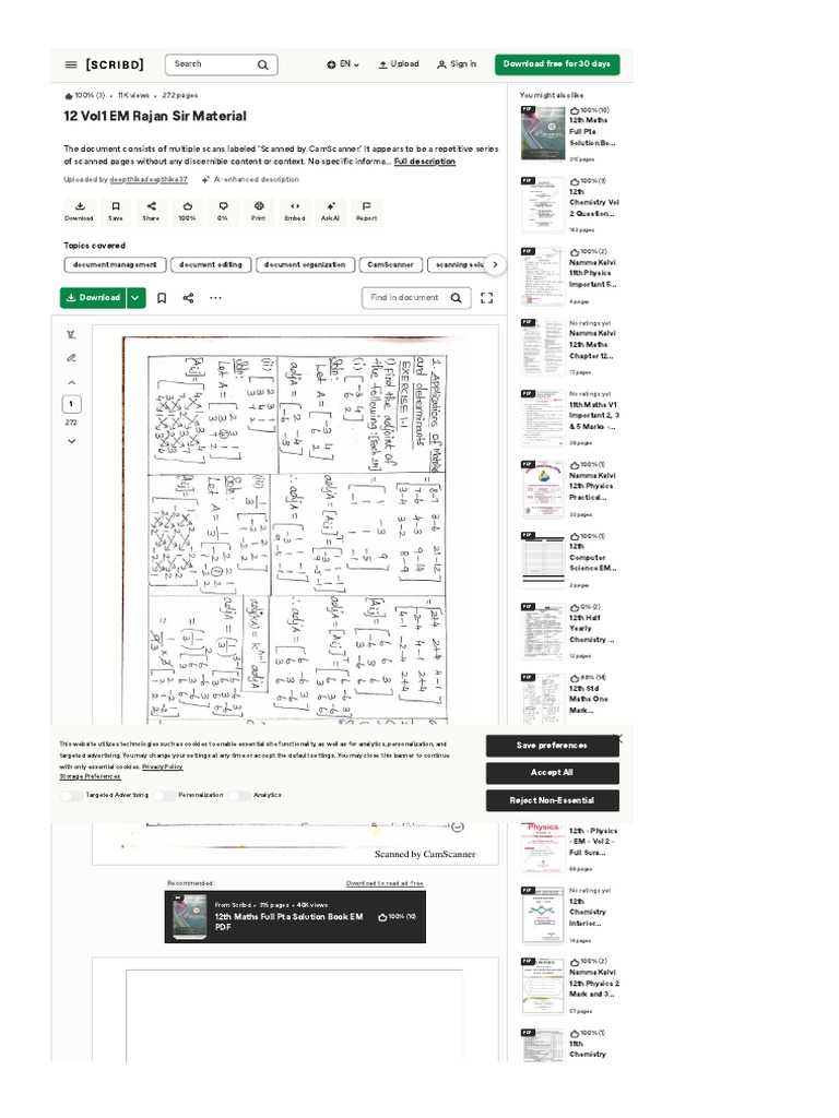 WWW Scribd Com Document 875981036 12 Vol1 EM Rajan Sir Material... | PDF