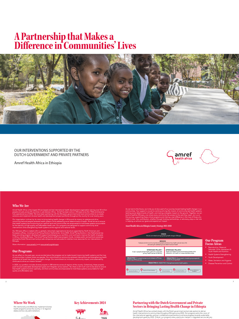 Amref Health Africa's Impact in Ethiopia | PDF | Wash | Sanitation