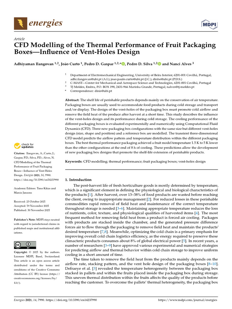 CFD Analysis of Fruit Packaging Vent Design | PDF | Computational Fluid ...
