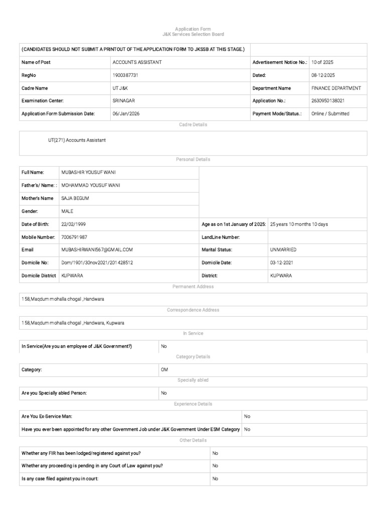Account Assistant Form | PDF | Justice | Crime & Violence