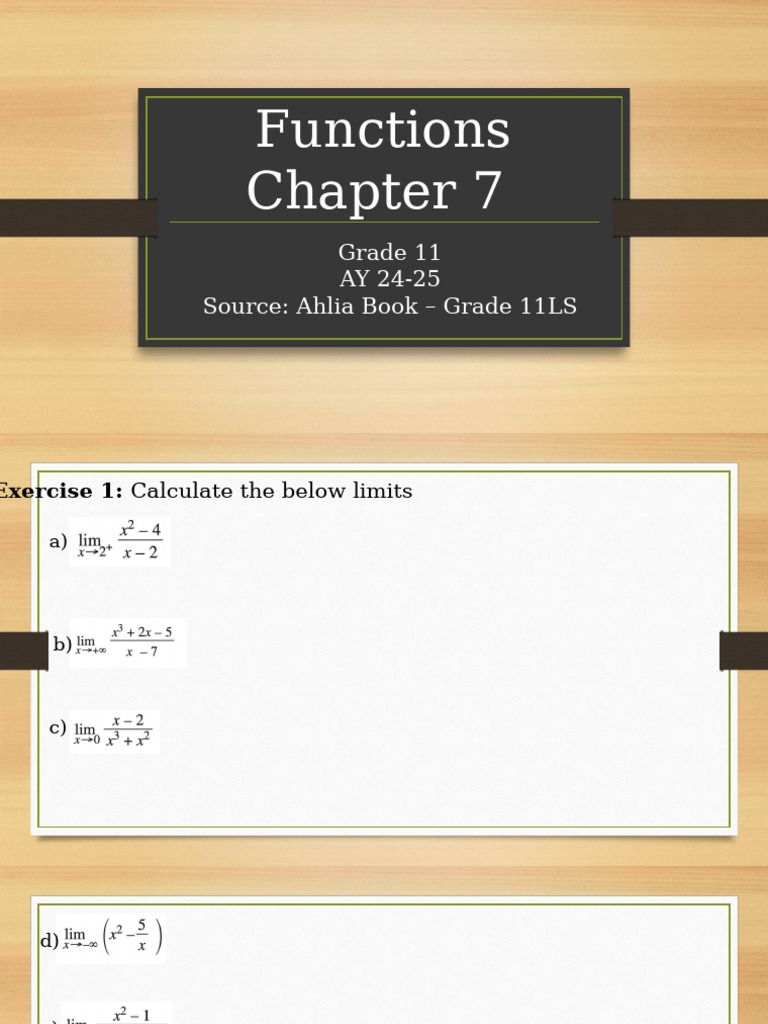 Limits Exercises - Part 4 | PDF