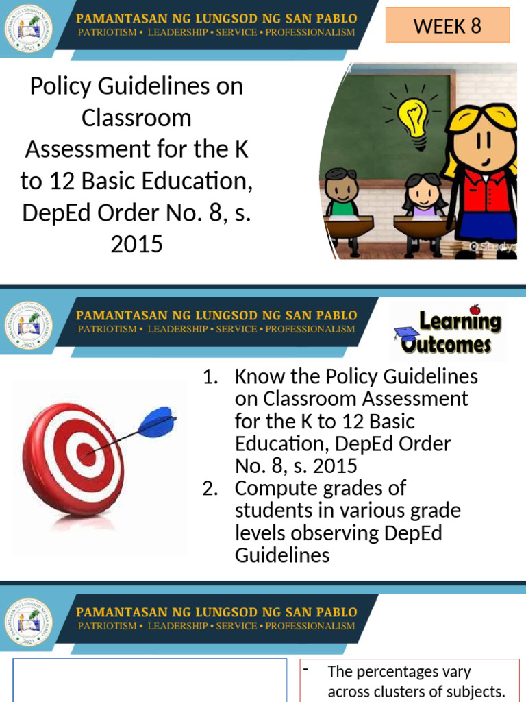 K to 12 Classroom Assessment Guidelines | PDF | Learning | Education Theory