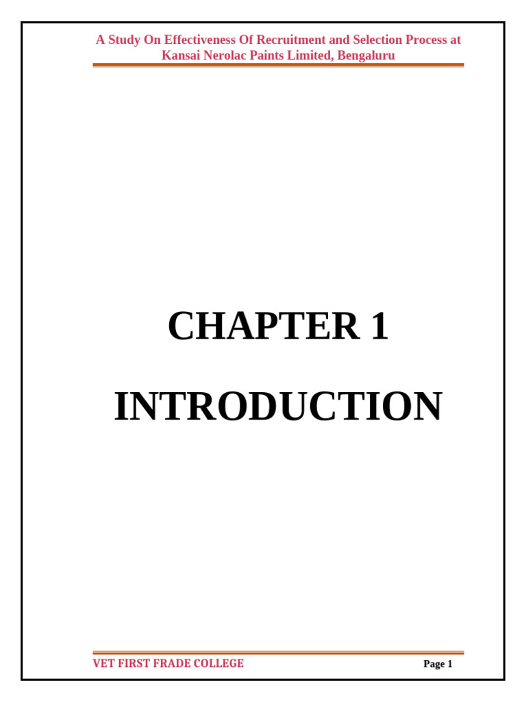 Rakshitha 1 To 5 Project 222 | PDF | Recruitment | Human Resource ...