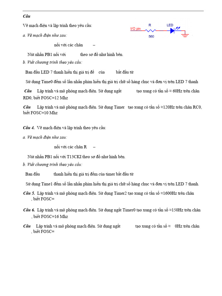 3 Bai Tap Timer | PDF