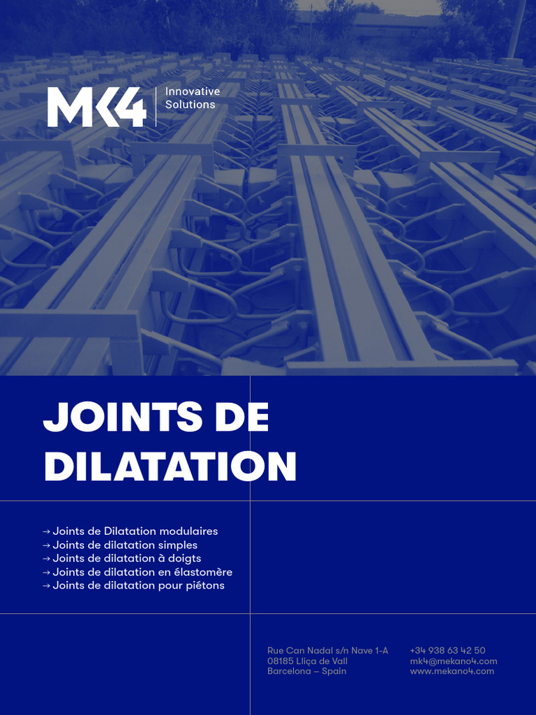 Types et sélection des joints de dilatation | PDF | Pont