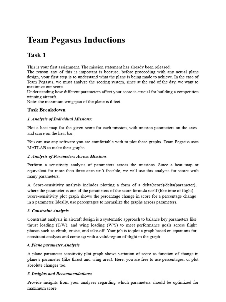 Team Pegasus Inductions - Task 1 | PDF | Applied Mathematics