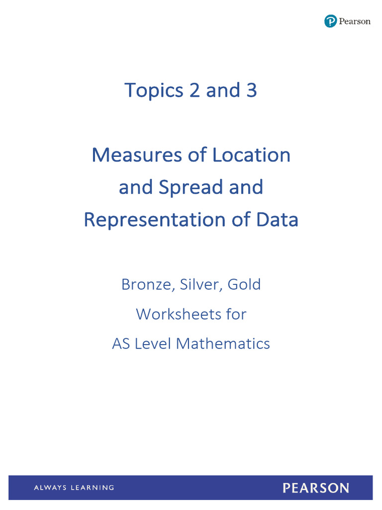 AS Level Maths: Data Analysis Worksheets | PDF | Quartile | Statistical ...
