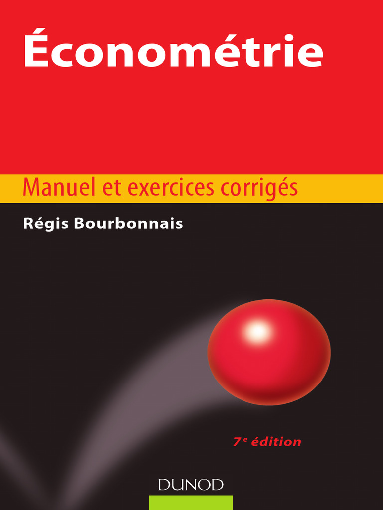 Manuel d'Économétrie et Exercices Corrigés | PDF | Régression