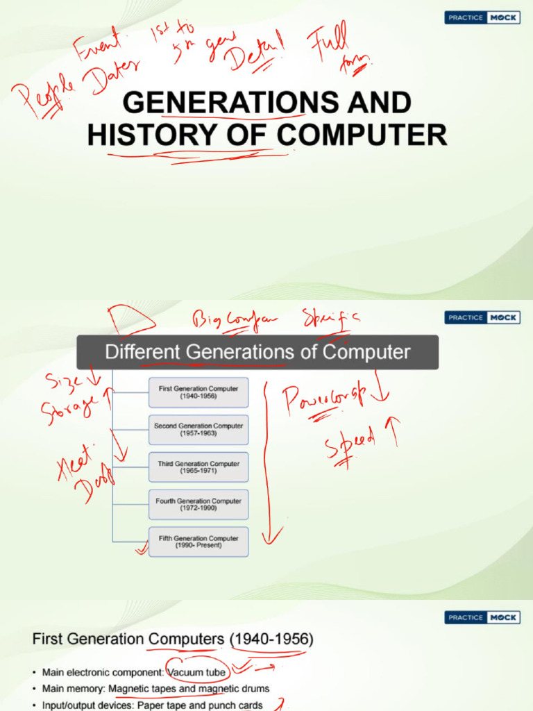 Lect 01 Computer Awareness History and Generations | PDF