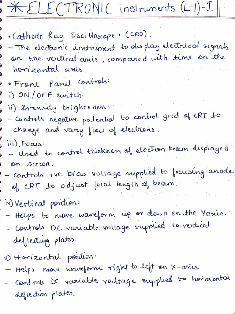 Electronics-1 Notes ?? (L-1 to L-4) | PDF