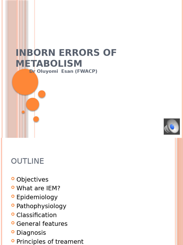 Inborn Errors of Metabolism | PDF | Phenylalanine | Human Diseases And ...