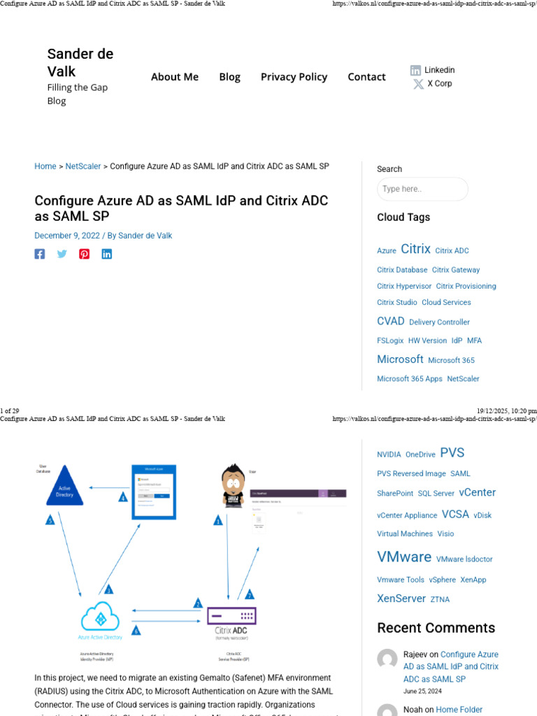Configure Azure AD & Citrix SAML Integration | PDF | Citrix Systems ...