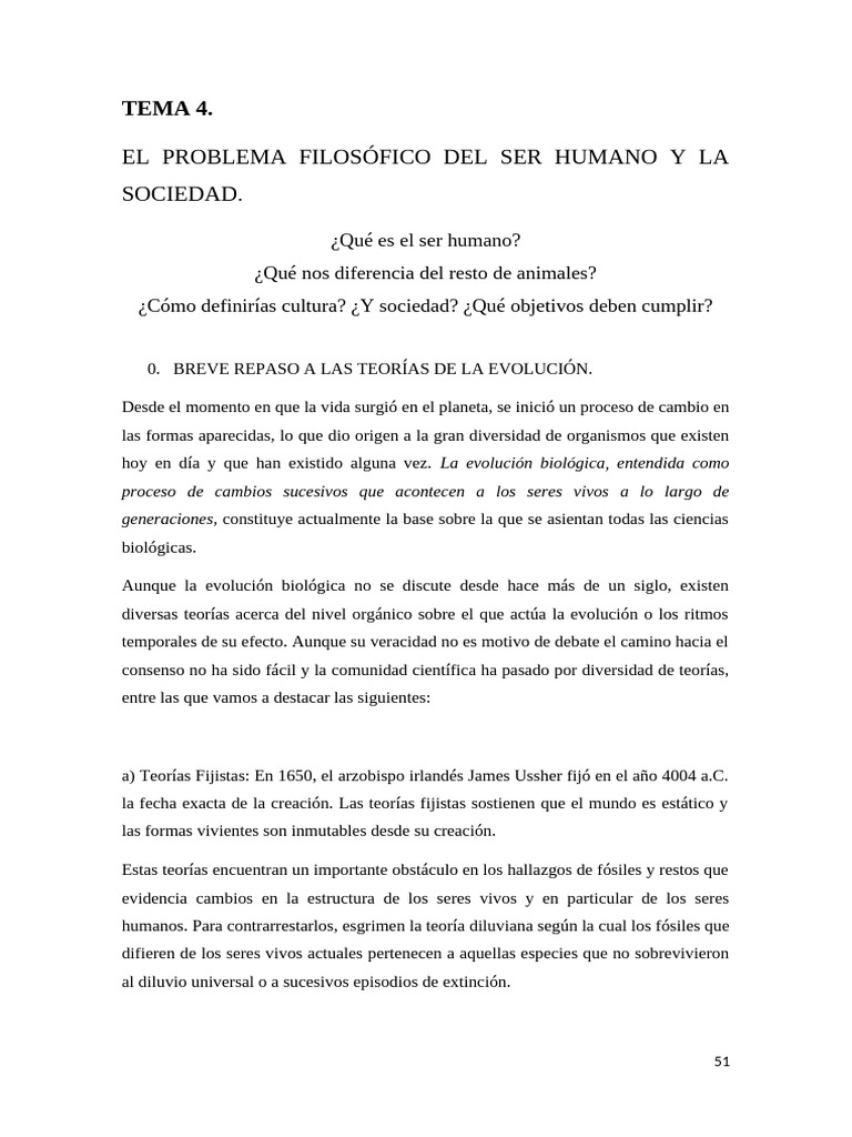 Evolución del Ser Humano y Cultura | PDF | La teoría de la alienación ...