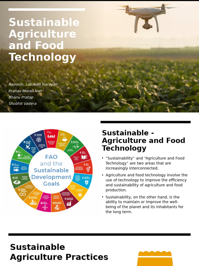 Sustainable Agriculture & Food Tech Insights | PDF | Agriculture ...