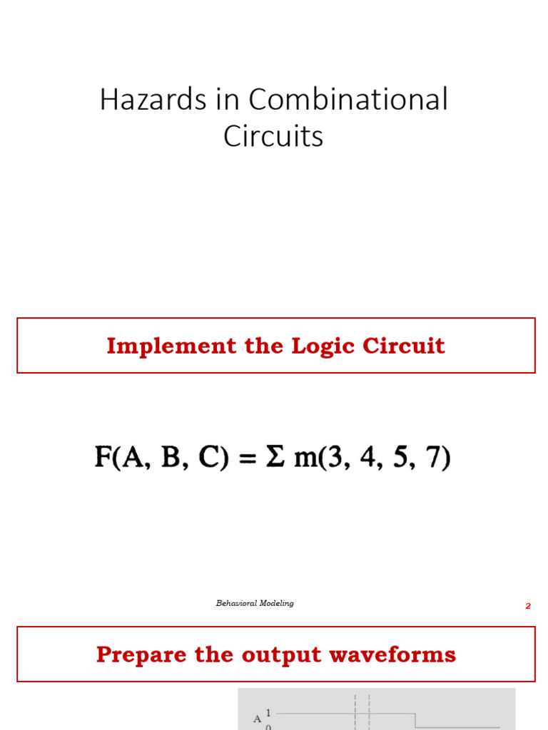 Understanding Hazards in Combinational Circuits | PDF