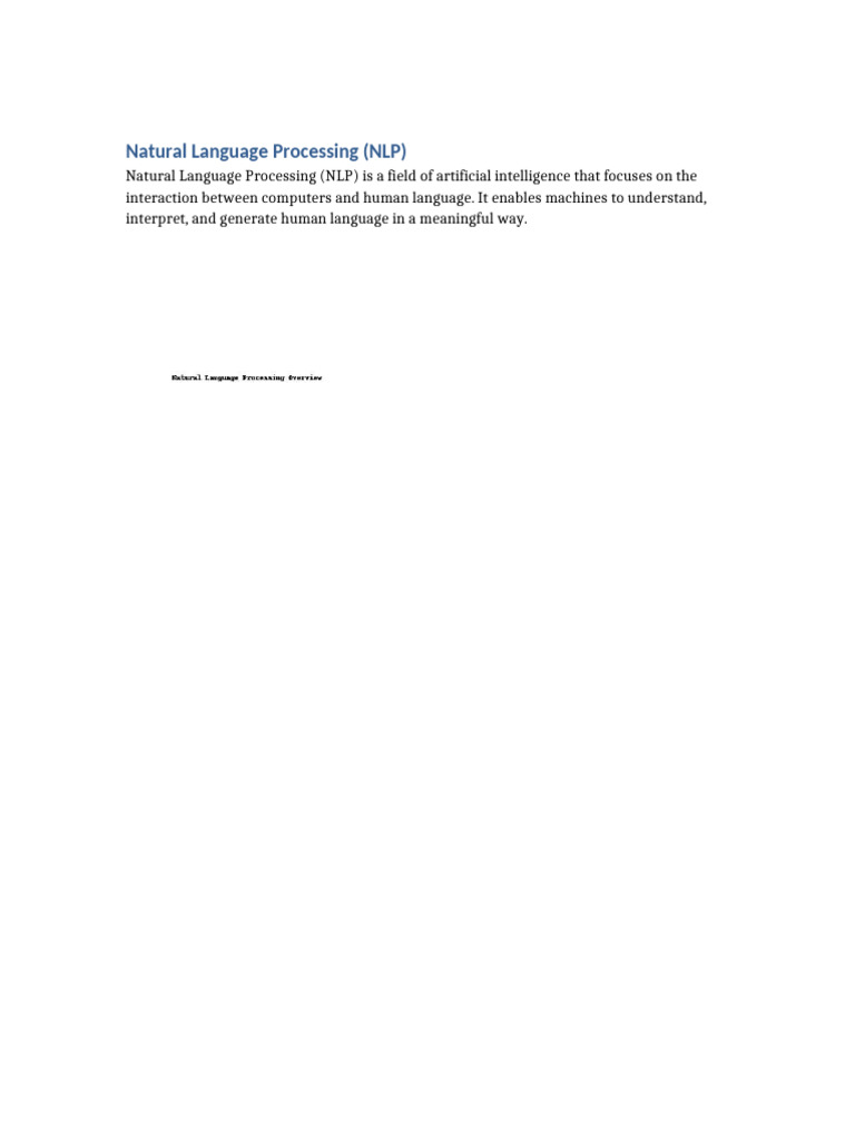 NLP Document | PDF