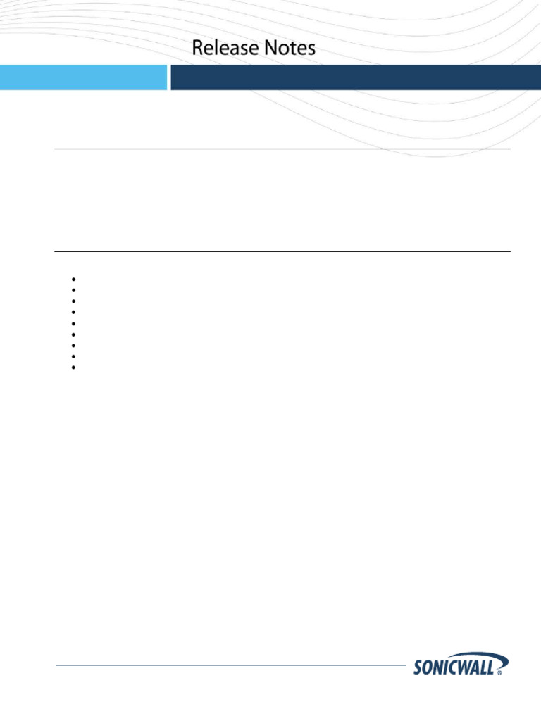 SonicOS Enhanced 4.2.1.7 Release Notes | PDF | Transport Layer Security ...