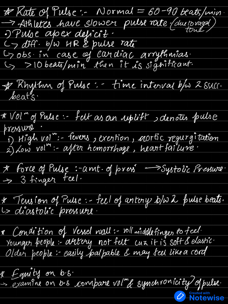 Arterial Pulse | PDF