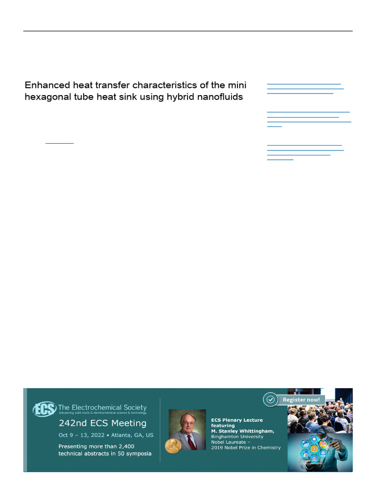 Enhanced Heat Transfer with Hybrid Nanofluids | PDF | Heat Transfer ...